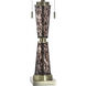 Cameron 32.5 inch 60 watt Trabzon Gold and White Table Lamp Portable Light