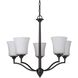 Helena 5 Light 25.5 inch Oiled Bronze Chandelier Ceiling Light, Jeremiah