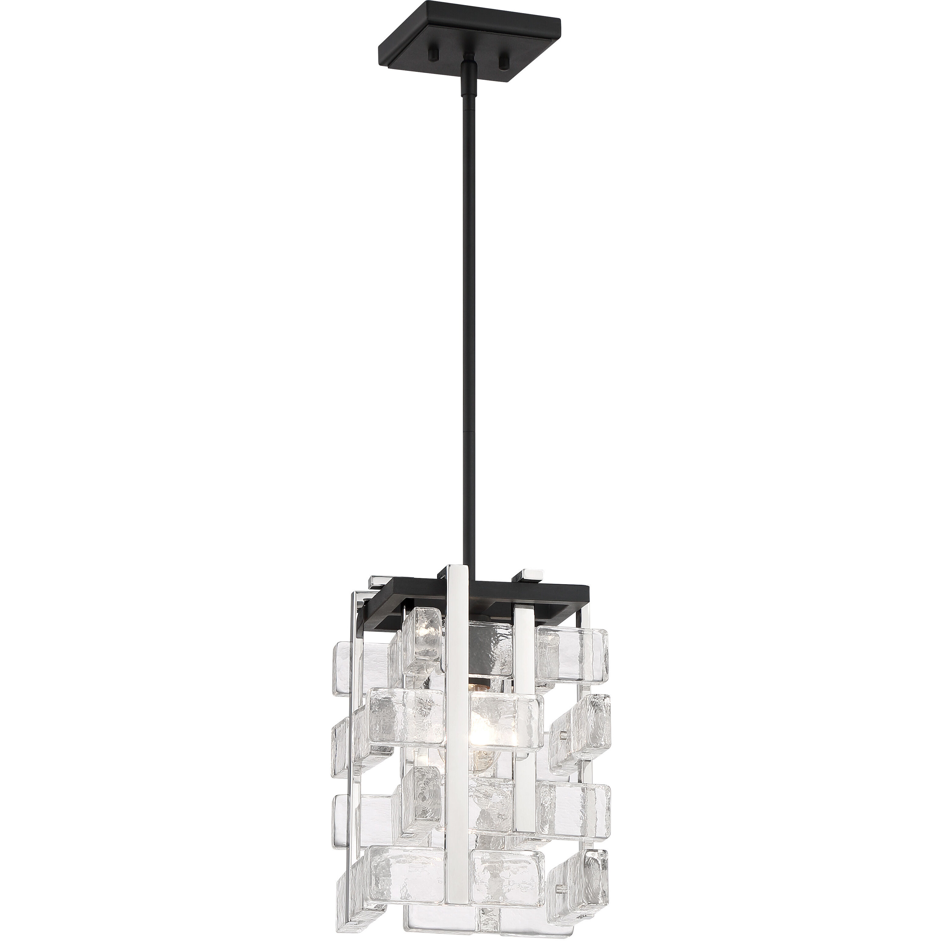 Painesdale 1 Light 9 inch Sand Coal And Polished Nickel Mini Pendant Ceiling Light