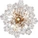 Addis 4 Light 17.75 inch Aged Brass Chandelier Ceiling Light in Clear