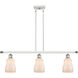 Ballston Ellery LED 36 inch White and Polished Chrome Island Light Ceiling Light in White Glass, Ballston