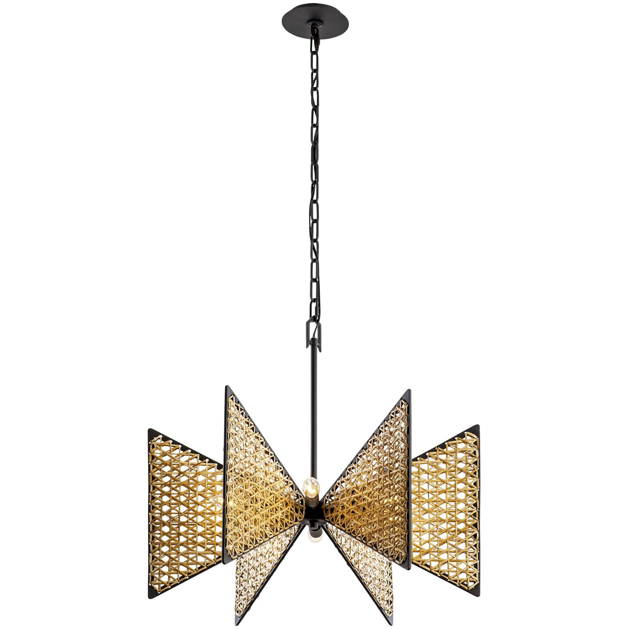 Machina 6 Light 24 inch Matte Black Chandelier Ceiling Light, Smithsonian Collaboration