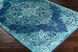 Paramount 35 X 22 inch Teal Rug in 2 x 3, Rectangle