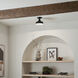 Sisu LED 8 inch Black Semi Flush Mount Ceiling Light