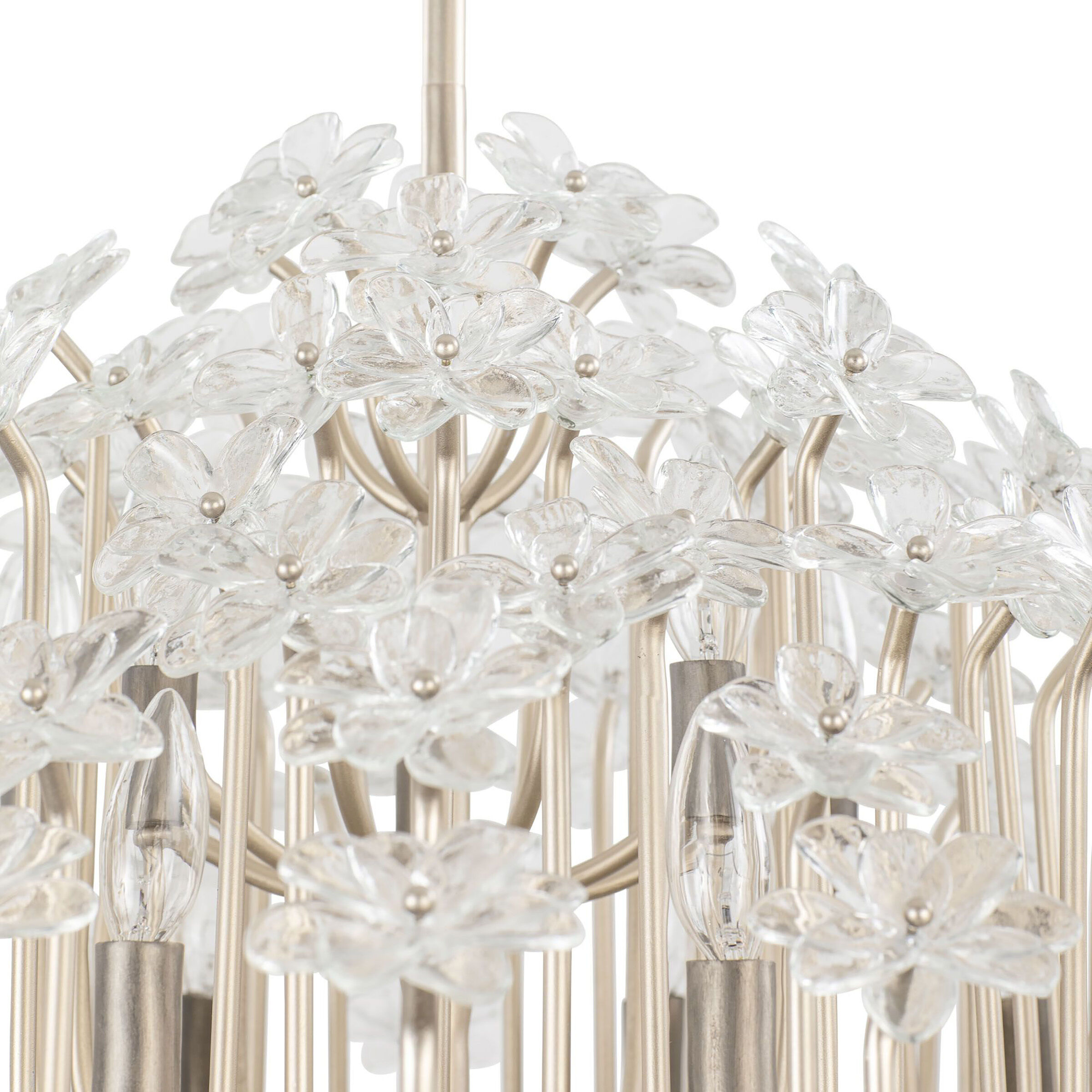 Wildflower 15 Light 40 inch Gold Dust Chandelier Ceiling Light, Smithsonian Collaboration