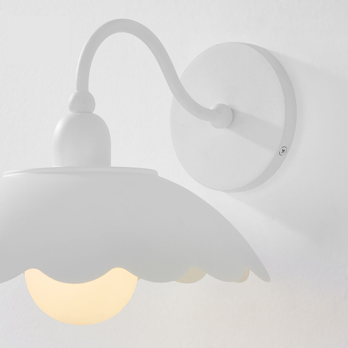 Yael 1 Light 10.5 inch Textured White Wall Sconce Wall Light