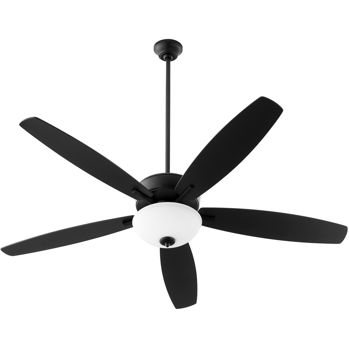 Breeze 60 inch Noir with Matte Black/Weathered Oak Blades Ceiling Fan