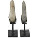 Magpie 9.5 X 8 inch Stone Bird Sculptures, Set of 2
