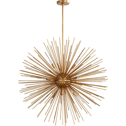 Electra 10 Light 35 inch Gold Leaf Pendant Ceiling Light