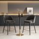 Ronan 39.5 X 28 inch Black and Gold Pub Table