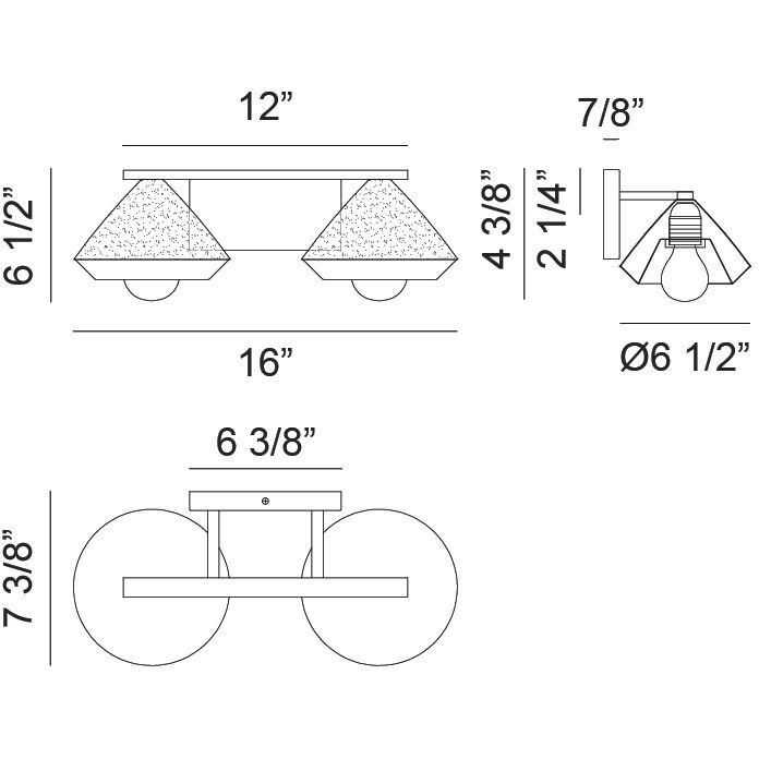 Velax 2 Light 16 inch White Wall Sconce Wall Light in White and Aged Gold Brass