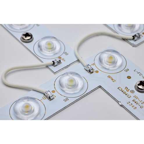 Selene LED 16.61 inch Black Flush Mount Ceiling Light