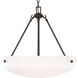 Kerrville 3 Light 19.25 inch Bronze Pendant Ceiling Light