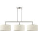 Meridian Linear Chandelier Ceiling Light in Brushed Nickel