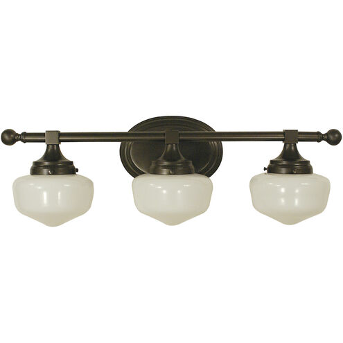 Taylor 3 Light 24 inch Antique Brass Sconce Wall Light