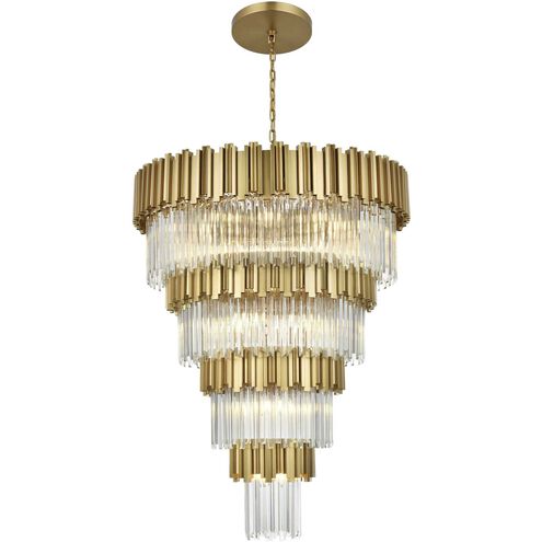 Willow 27 Light 40 inch Satin Gold Chandelier Ceiling Light