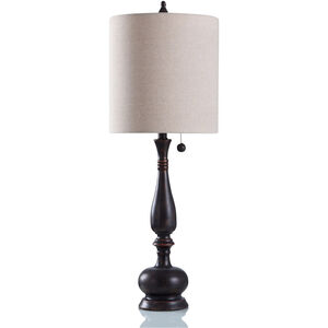 Indra 34 inch 100.00 watt Oil Rubbed Bronze Table Lamp Portable Light