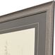 Elegant Pine Black and Beige and Gray Framed Art, Propac