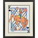 Range Rider Brown and Blue and Red Framed Art