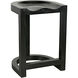 Saddle 26 inch Hand Rubbed Black Counter Stool
