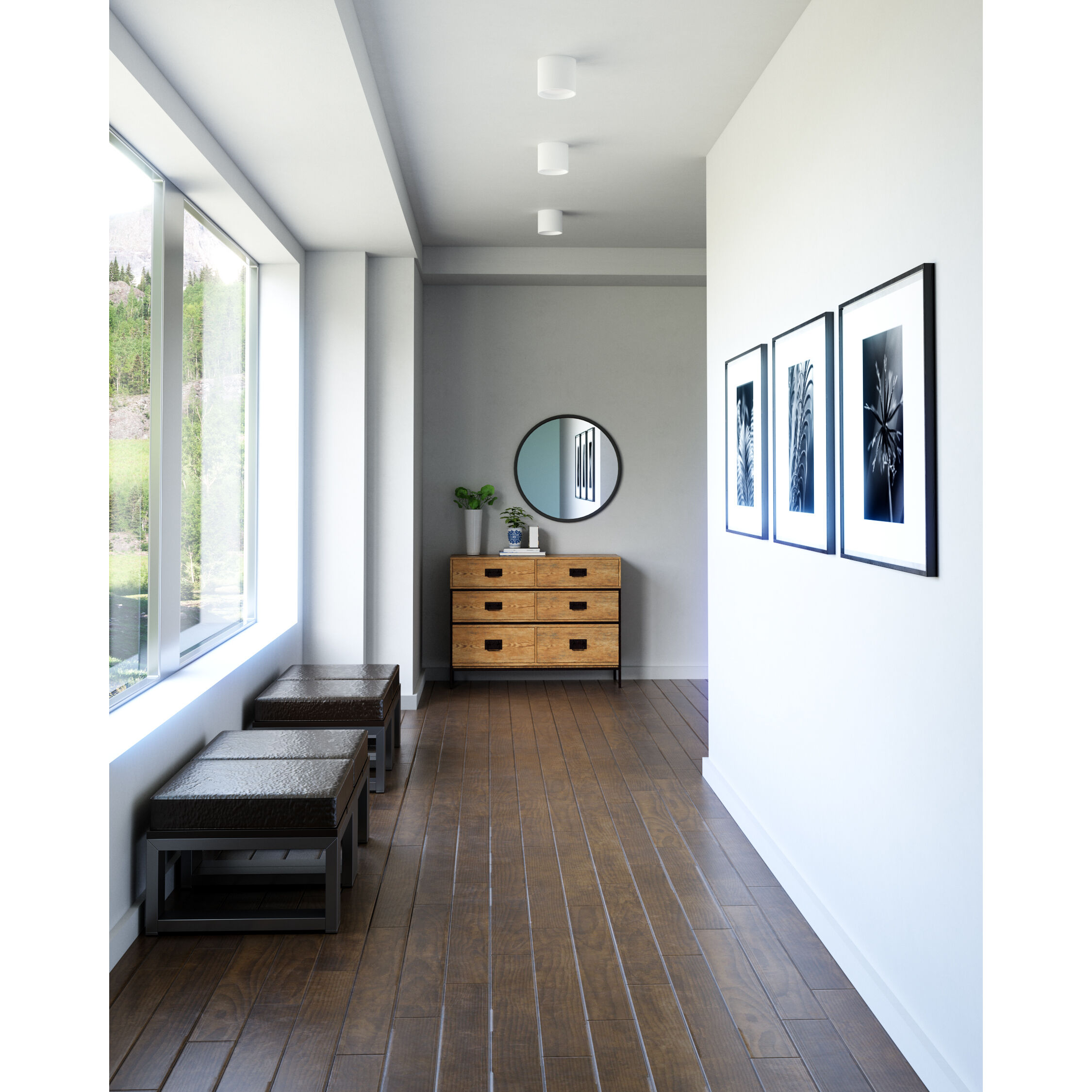 Falco LED 5.13 inch White Flush Mount Ceiling Light