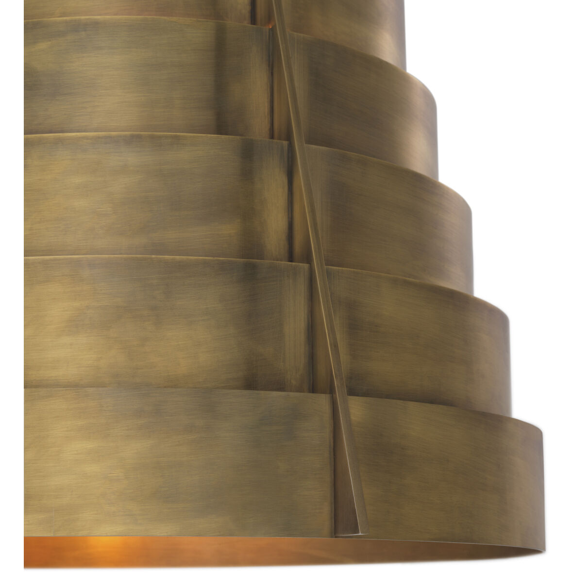 Fitzroy 3 Light 21.65 inch Vintage Brass Pendant Ceiling Light