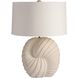 Spira 30 inch 60 watt Natural Eggshell and Antique Brass Table Lamp Portable Light