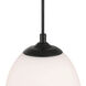 Dorinda 1 Light 6.5 inch Matte Black Pendant Ceiling Light