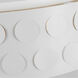 kate spade new york Dottie 4 Light 27.38 inch Matte White Flush Mount Ceiling Light