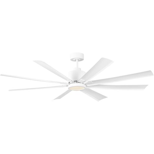 Flera Smart 65 LED 65 inch Matte White with Matte White ABS Blades Ceiling Fan