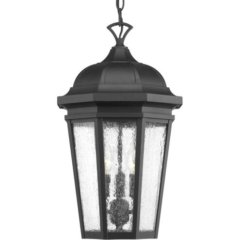 Verdae 3 Light 10.38 inch Textured Black Outdoor Hanging Lantern, Design Series