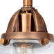 Nouveau 2 Colton LED 6 inch Antique Copper Sconce Wall Light