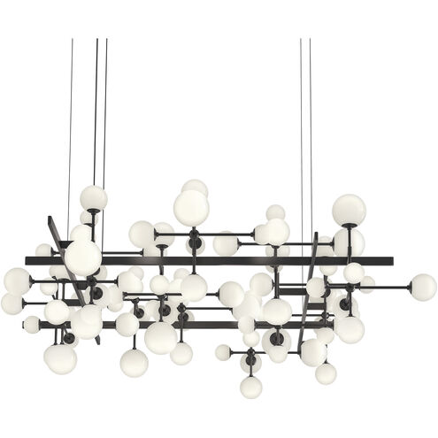 Nebula LED 79.75 inch Satin Black Chandelier Ceiling Light