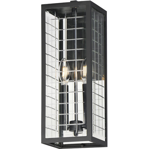 Magnus 2 Light 17 inch Black Outdoor Wall Mount