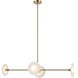 Monument 4 Light 42 inch Champagne Gold Pendant Ceiling Light