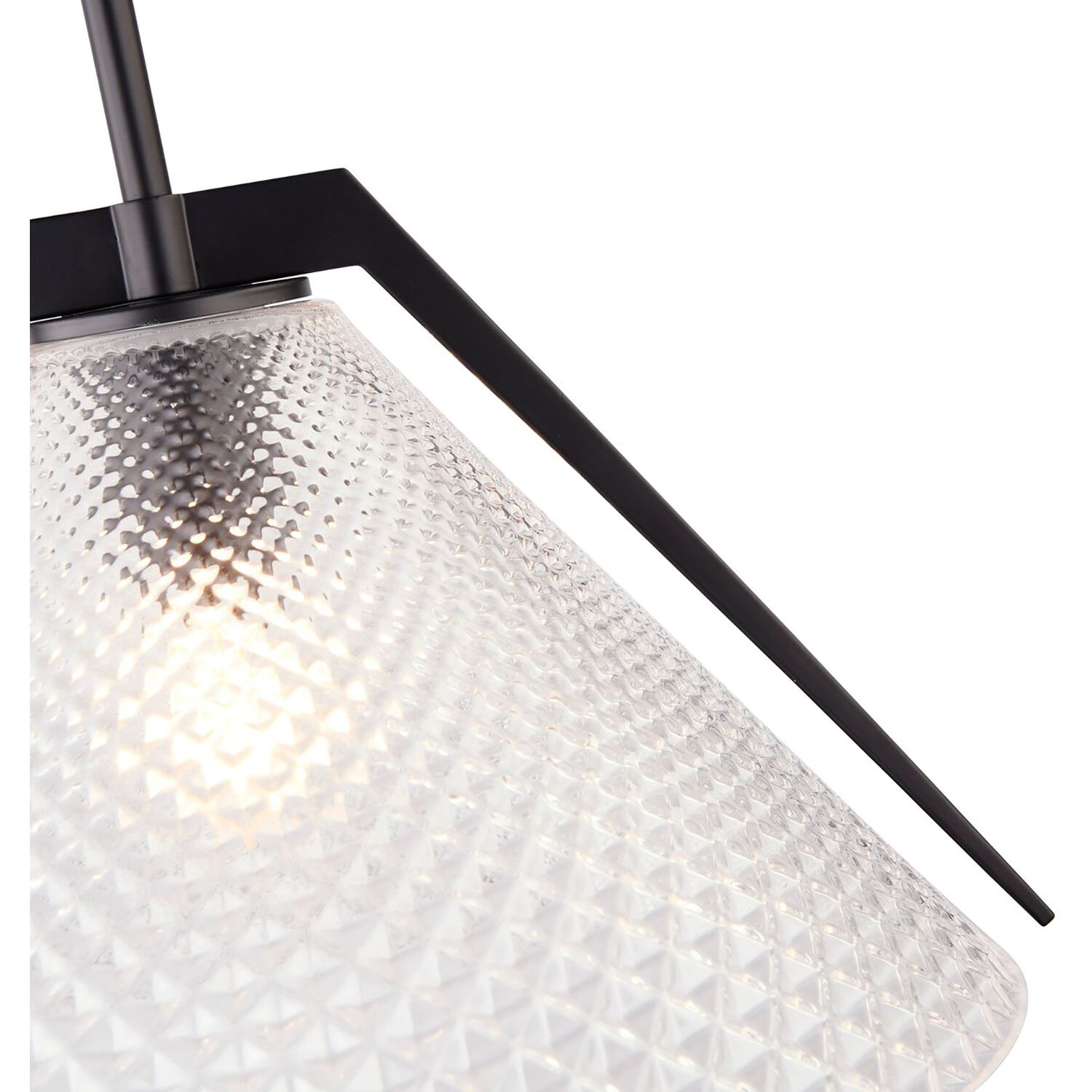 Baltic LED 15 inch Black and Brushed Brass Pendant Ceiling Light