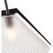 Baltic LED 15 inch Black and Brushed Brass Pendant Ceiling Light