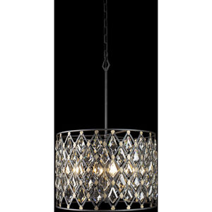 Windsor 4 Light 18 inch Carbon/Havana Gold Pendant Ceiling Light