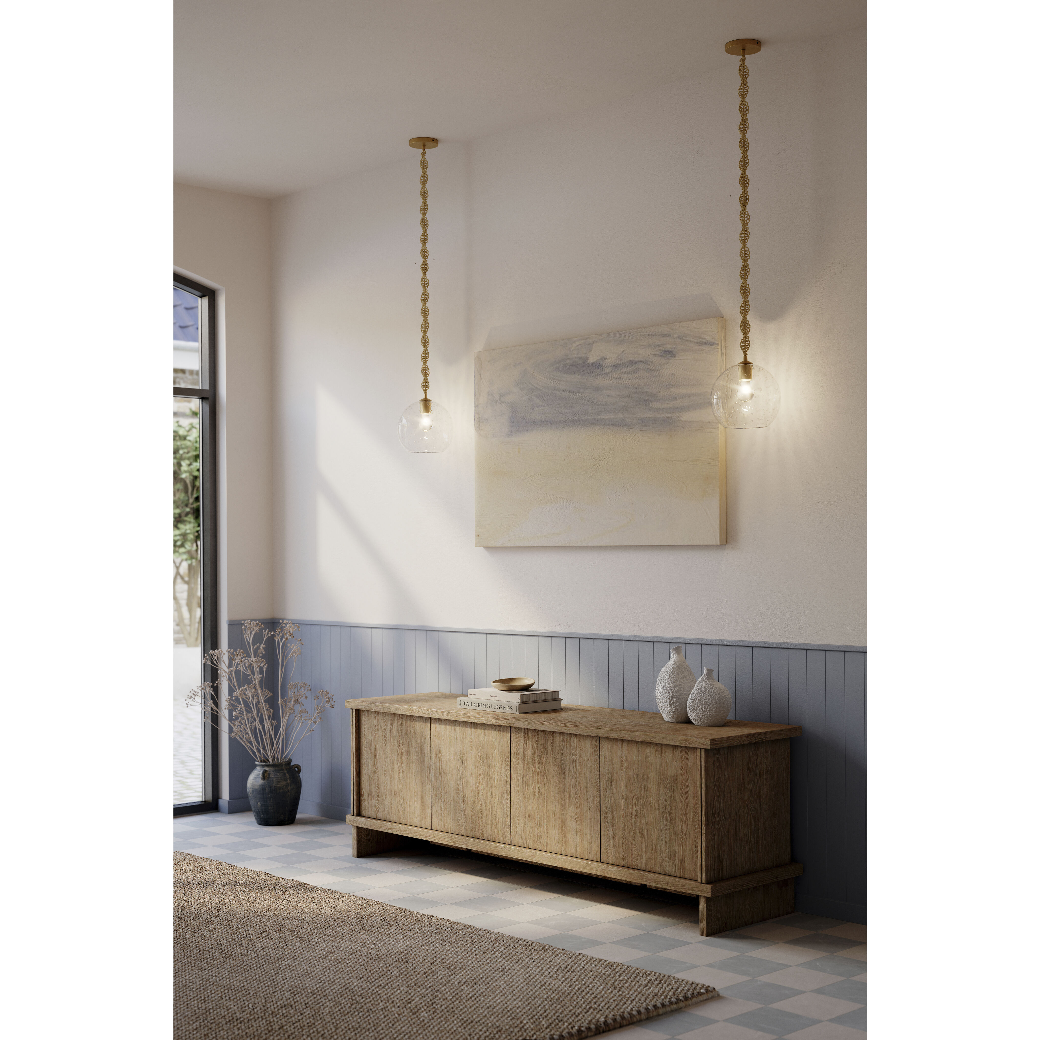 Elyric 1 Light 9.75 inch Legacy Brass Mini Pendant Ceiling Light