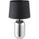 Cuite 23.78 inch 60 watt Chrome Smoked Table Lamp Portable Light