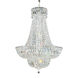 Petit Crystal Deluxe 23 Light Polished Silver Pendant Ceiling Light in Optic