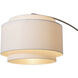 Coronado 84 inch 9 watt Matte Black and Satin Nickel Arc Floor Lamp Portable Light