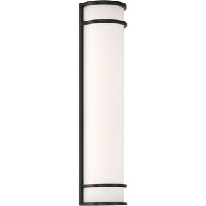 Cove 1 Light 24 inch Black Outdoor Wall Sconce