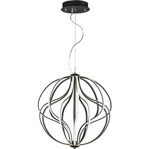 Aura LED 24 inch Black Single Pendant Ceiling Light