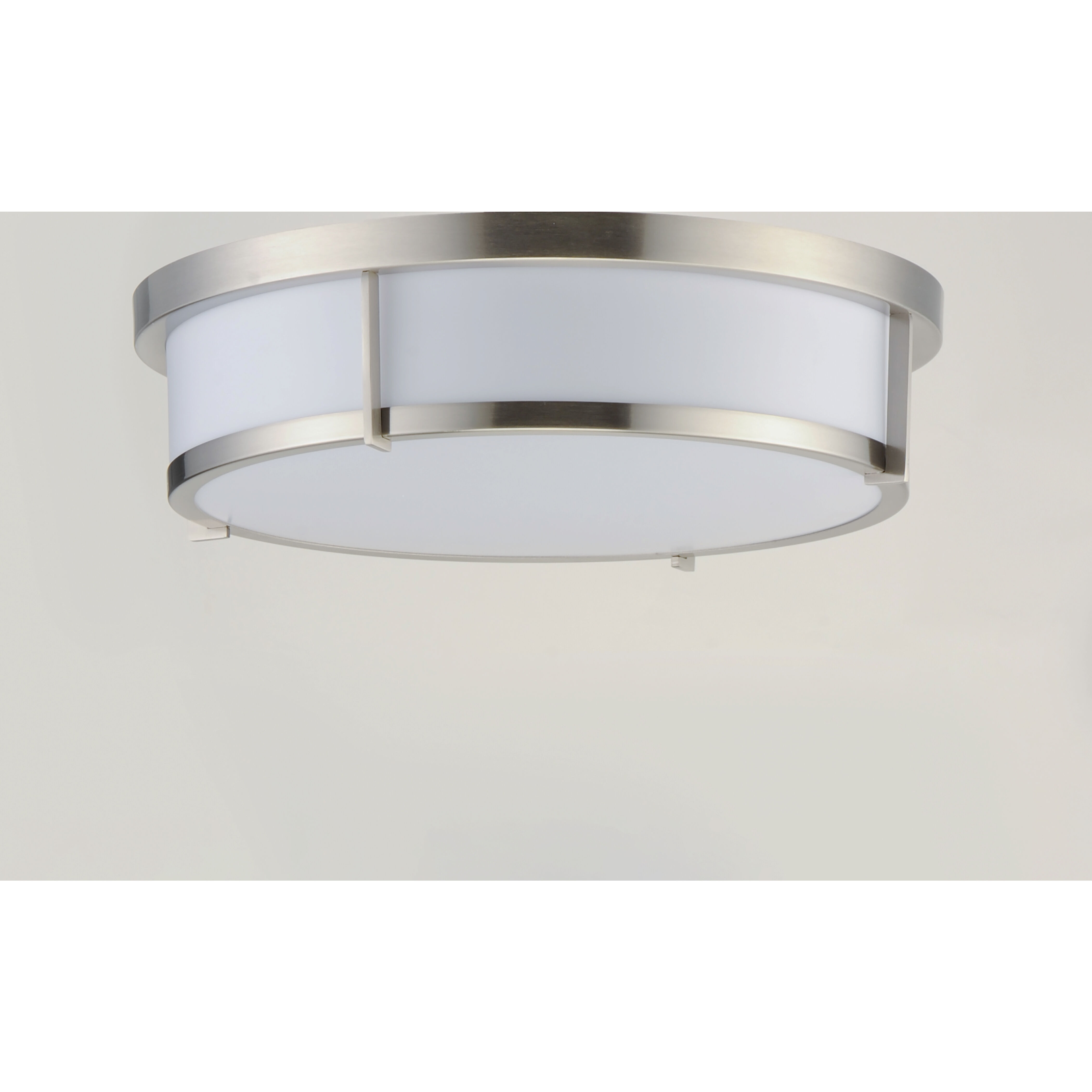 Rogue LED 17 inch Satin Nickel Flush Mount Ceiling Light