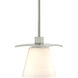 Wren 1 Light 5.1 inch Sterling Mini Pendant Ceiling Light in Opal