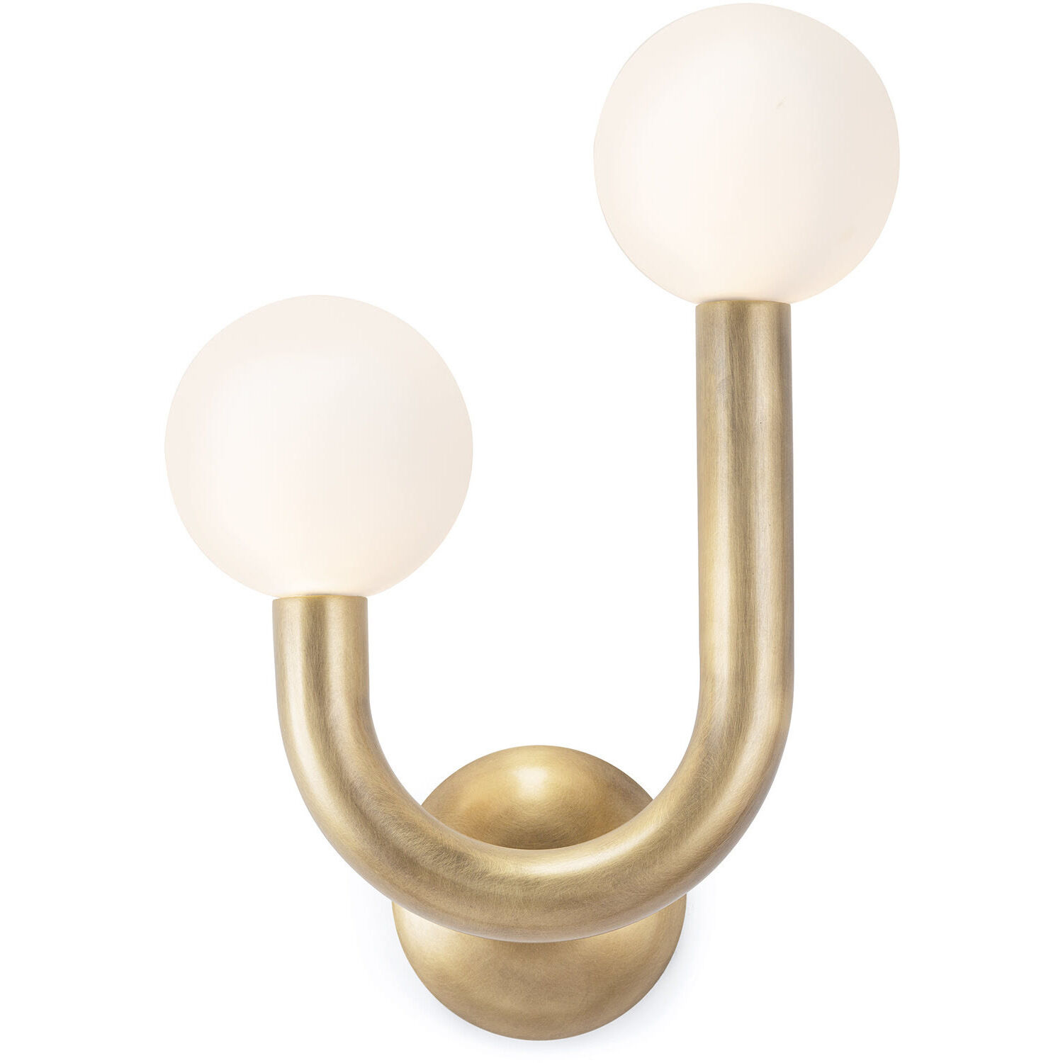 Happy LED 11.25 inch Natural Brass Wall Sconce Wall Light, Left Side