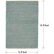 Jute 96 X 60 inch Petrol Rug, Rectangle