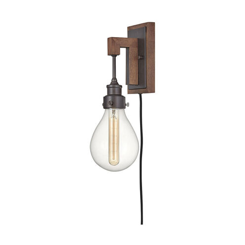 Denton 1 Light 5.25 inch Industrial Iron Sconce Wall Light
