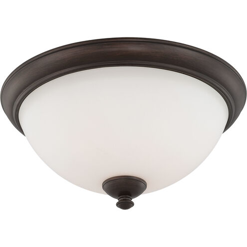 Patton 3 Light 16 inch Prairie Bronze Flush Mount Ceiling Light